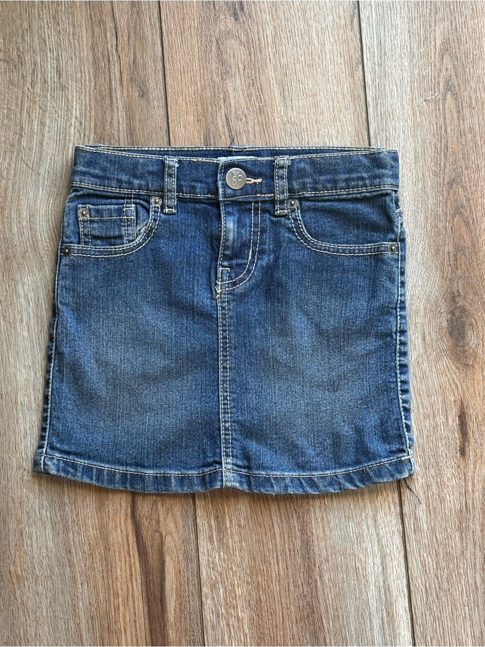 The Children's Place Dark Blue Denim Mini Skirt